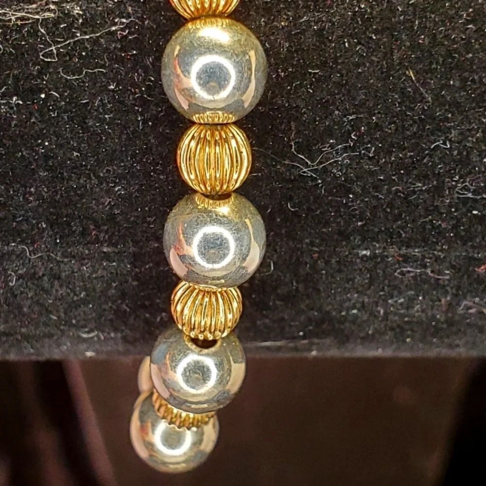 0206. 🥈Sterling Silver ~ Scalloped Bead Ball ~ Bracelet ~ Anklet ~  So sexy!